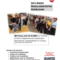 Infoabend Sozialassistenten-Ausbildung 18.10.23